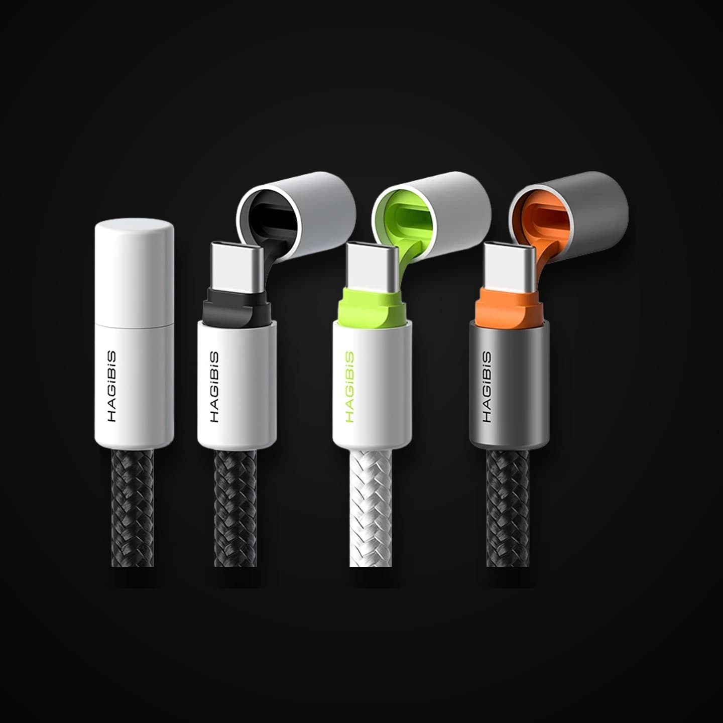 Hagibis кабель USB-C 240W із захисним ковпачком