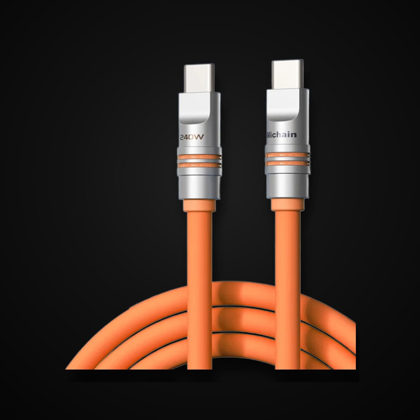 Hichain кабель USB-C 240W з рідкого силікону