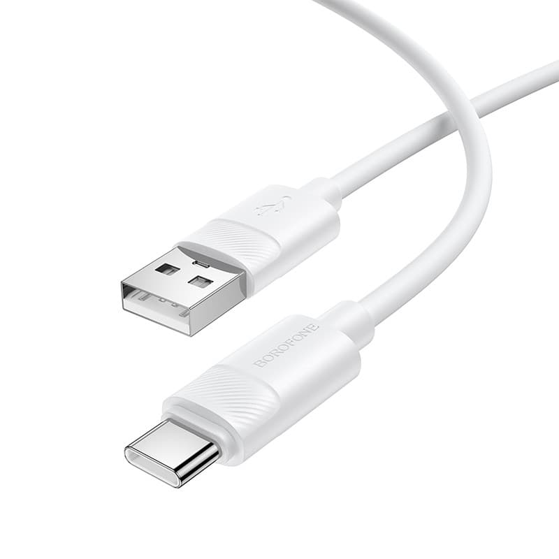 Кабель BOROFONE BX123 Leya silicone charging data cable Type-C White