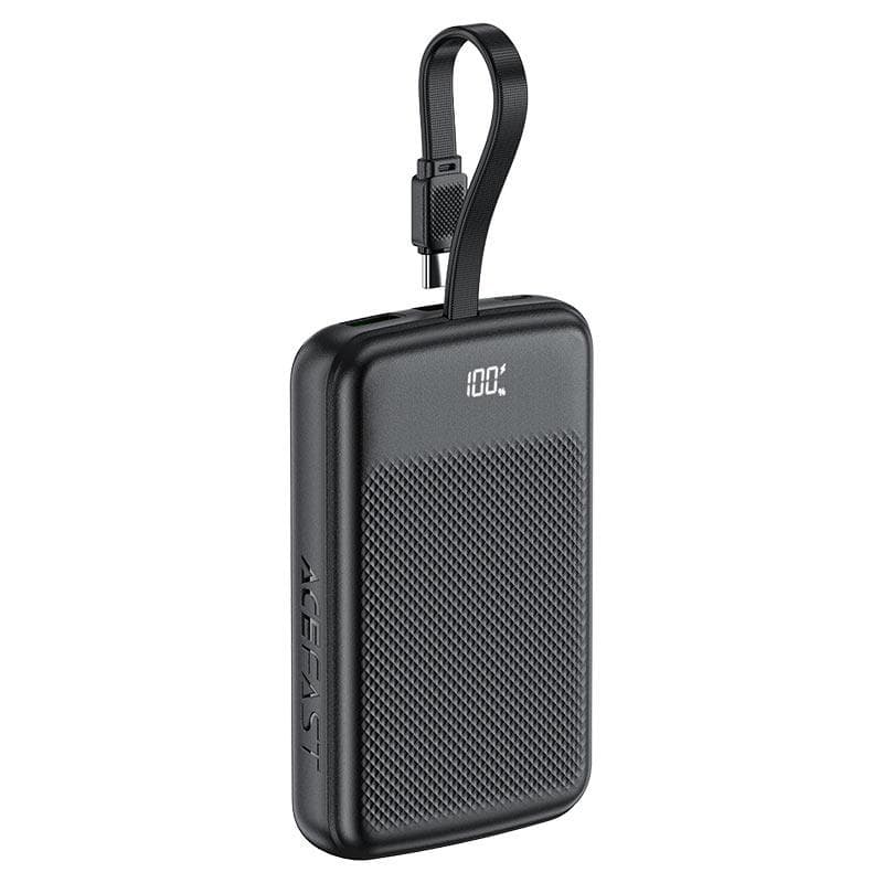 Зовнішній акумулятор ACEFAST M13 PD22.5W power bank with cable 10000mAh Black