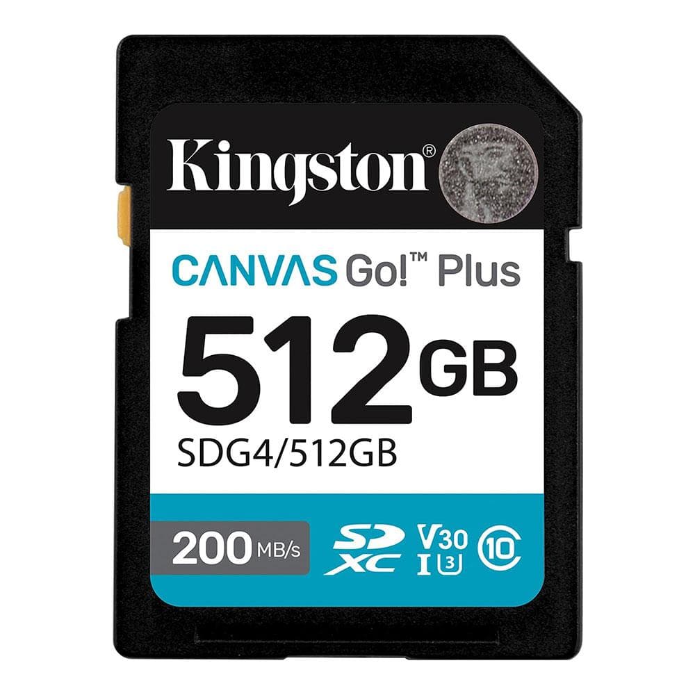Карта пам'яті SDXC (UHS-1 U3) Kingston Canvas Go! Plus 512Gb class 10 A2 V30 (R200MB/s, W160MB/s)