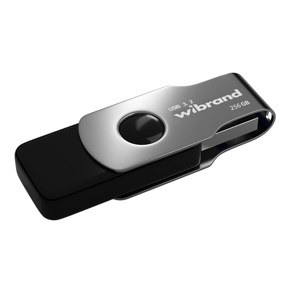 Флеш-накопичувач Wibrand USB 3.2 Gen1 Lizard 256GB Black