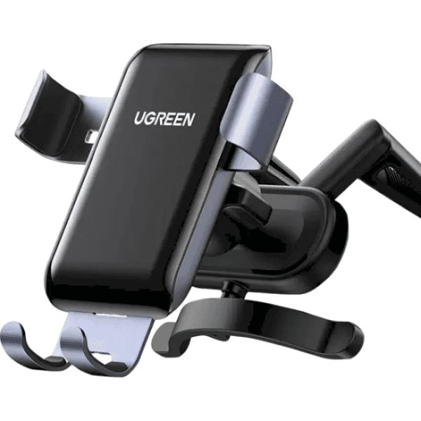Автотримач для телефона UGREEN LP274 Gravity Phone Holder for Round Air Vent gray
