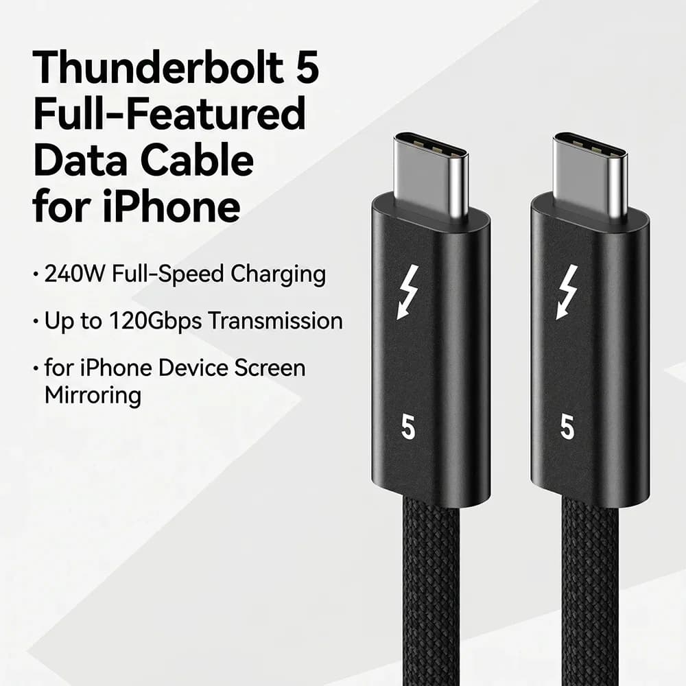 Кабель Thunderbolt 5 — 120 Гбіт/с, 240W