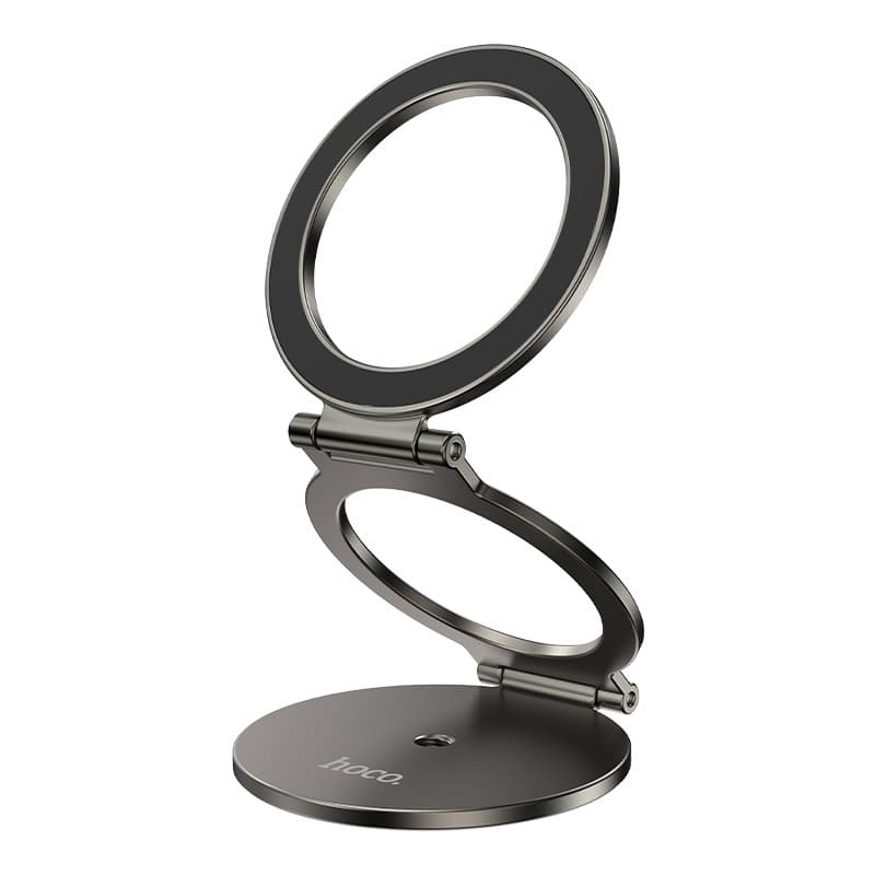 Автотримач для телефона HOCO H102 Whale magnetic ring holder(multi-scene) Metal Grey