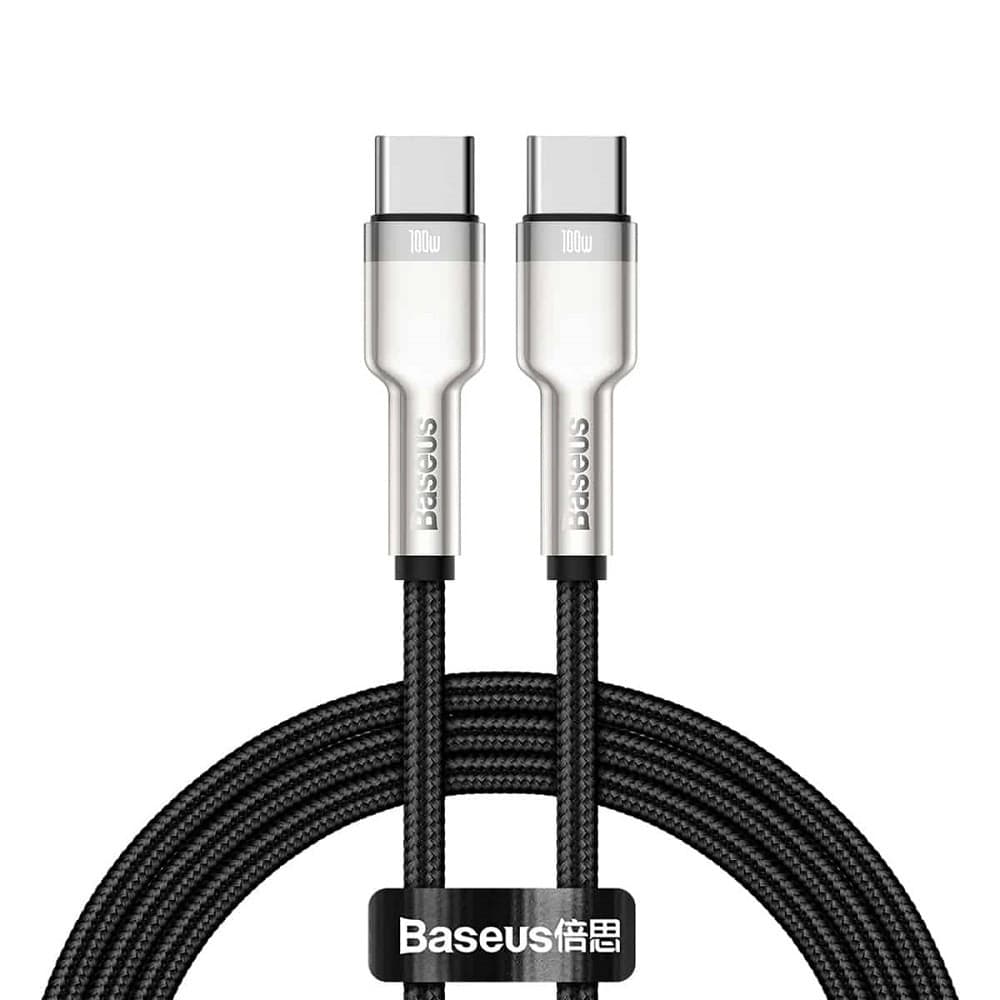 Кабель Baseus Cafule Series Metal Data Cable Type-C to Type-C 100W 2m Black
