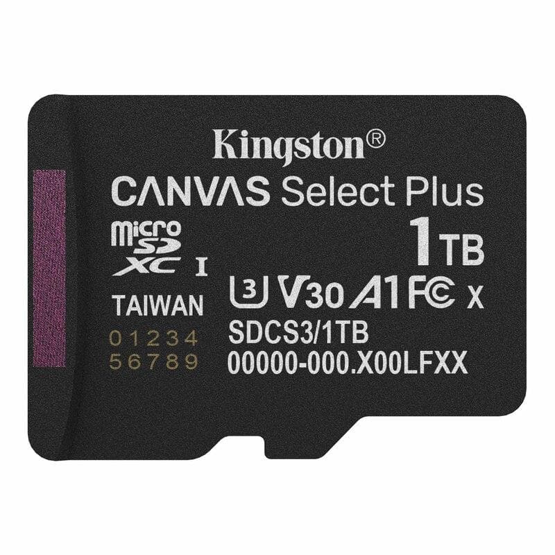 Карта пам'яті microSDXC (UHS-1 U3) Kingston Canvas Select Plus Gen3 1Tb class 10 А1 V30 (R-150MB/s)