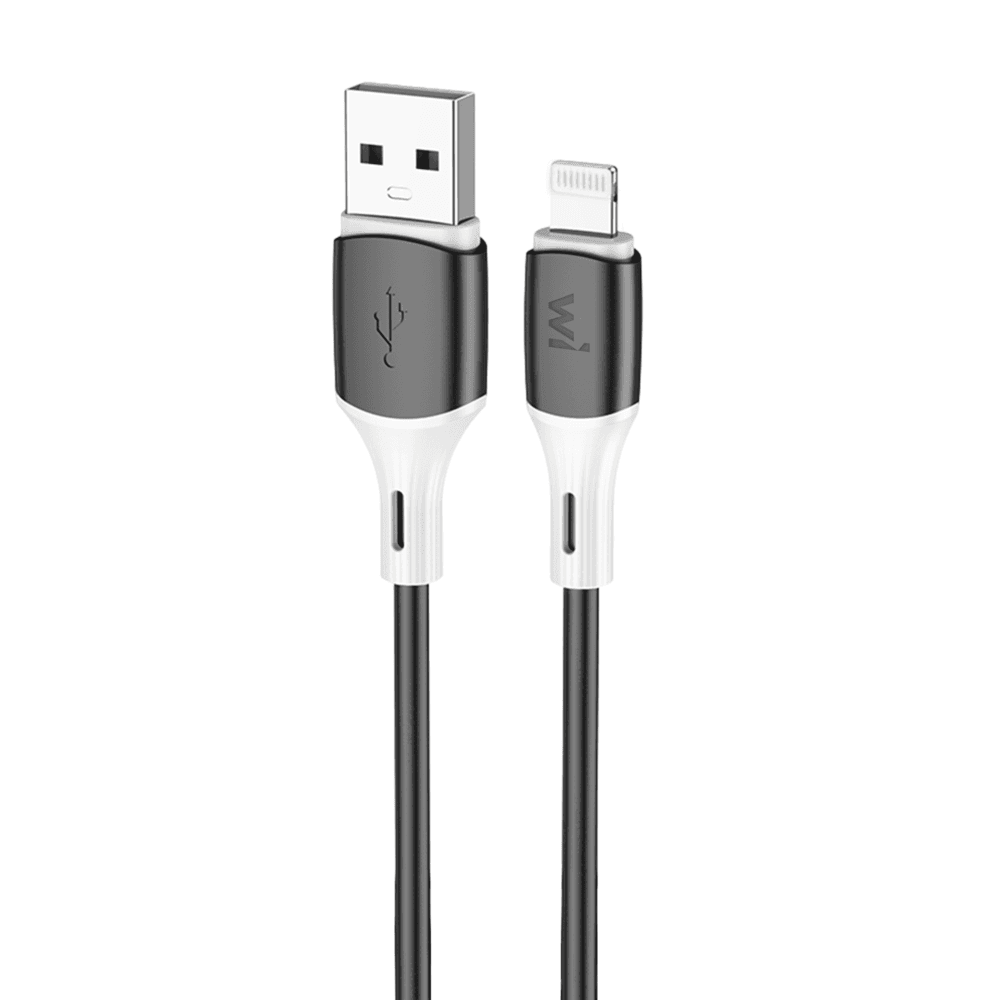 Кабель Wibrand Mamba iP silicone charging data cable 1m Black