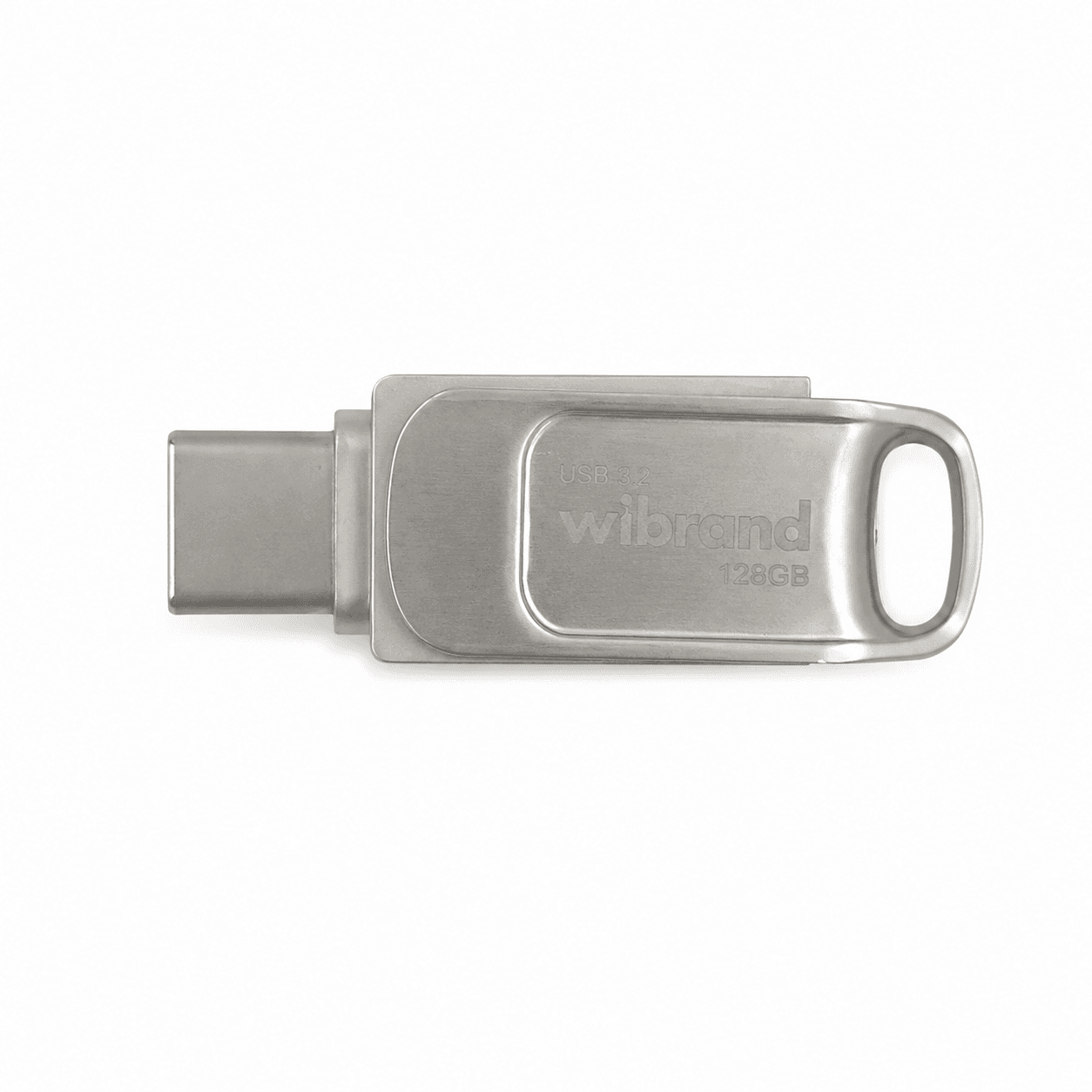 Флеш-накопичувач Wibrand USB 3.2 Gen1 Bee 128GB USB Type-A/USB Type-C Silver