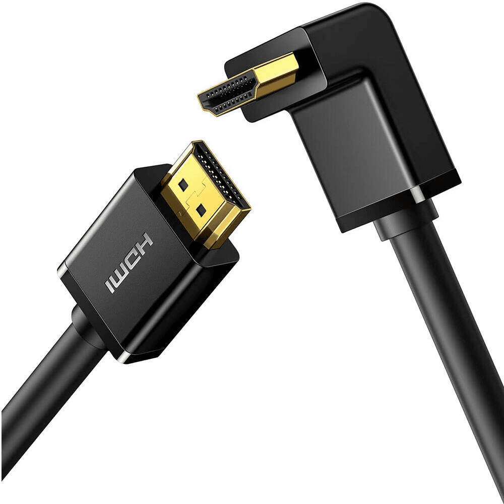 Кабель UGREEN HDMI 4K Cable Male to Male 90 Degree Black 2m