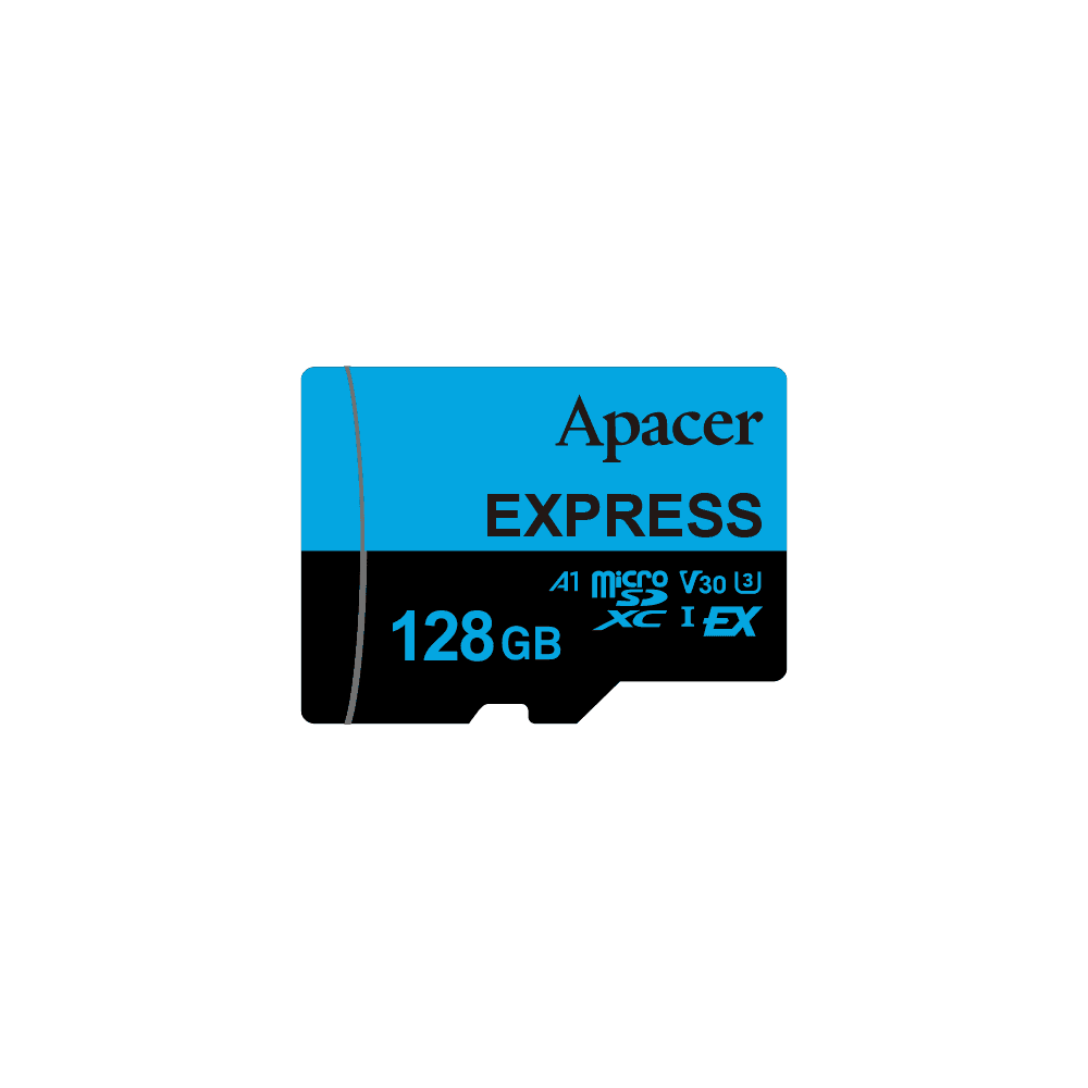 Карта пам'яті microSDXC (UHS-1 U3) Apacer Express 128Gb class 10 V30 A1 Read/Write:810/700 MB/sec (Compatible with Nintendo