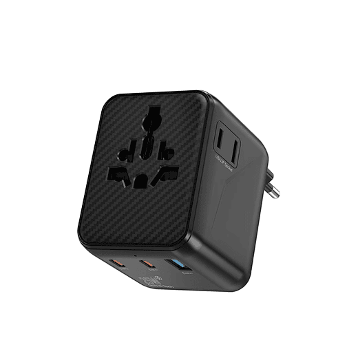 Мережевий фільтр WIWU 25W Warrior GaN Universal Adapter 2C1A Wi-UA011 Black